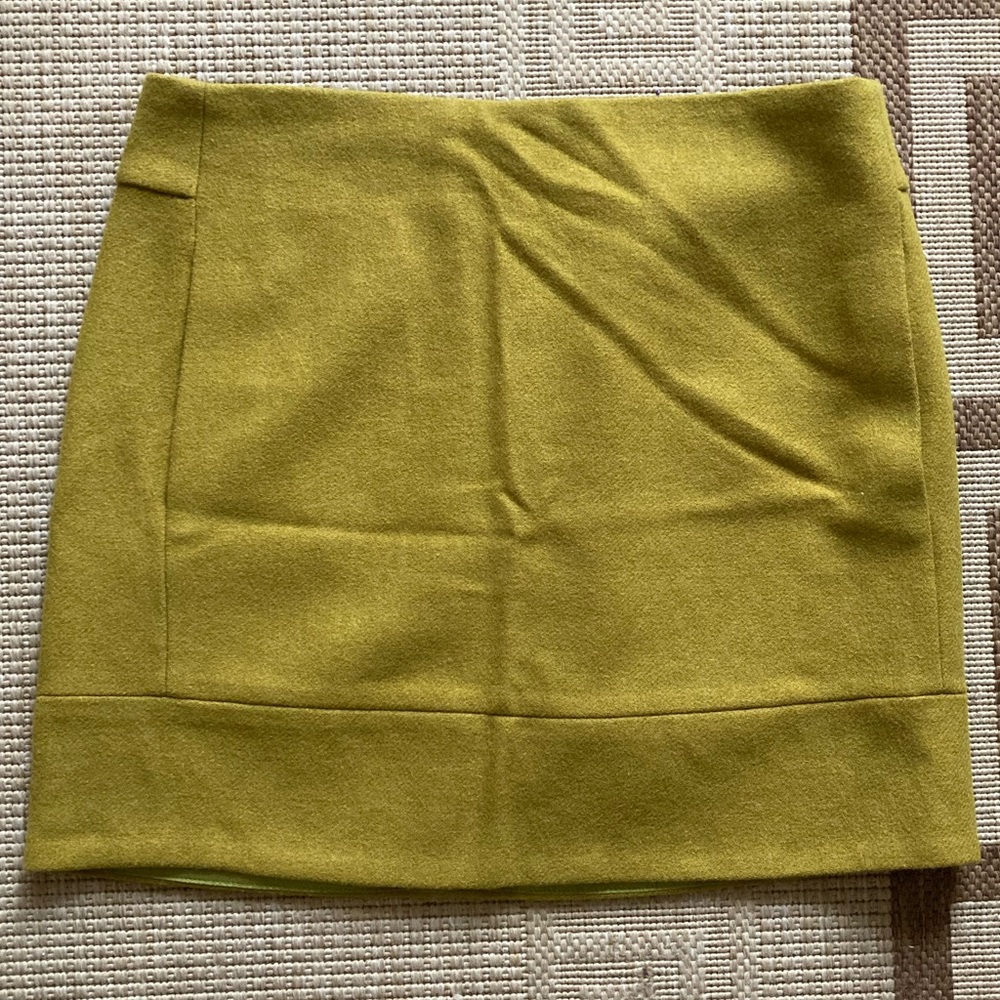 J Crew wool mini skirt